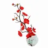 Decorative Flowers Bonsai Silk Artificial Plants Tree Branches With Pot Home Decoration Branch Vases Wedding Room Decorate