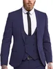 Gilet à double boutonnage Costume pour hommes 3 pièces Slim Fit Busin formel Tuxedos à revers cranté Groomman pour WeddingBlazer + gilet + pantalon 94Ci #