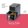 SUR LA TABLEKITCHEN ESSENTIALS 4-in-1 Compact 5-quart Basket Style Fryer with Window for Easy Viewing, Digital Touch Screen Display, 8 Presets, Air Frying,