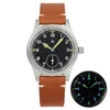 Altri orologi Militado 36mm Orologio militare Giappone VK61 Quarzo Vetro zaffiro Retro Sul posto Quadrante nero Super luminoso 100 metri Orologio sportivo da uomo subacqueo J240326