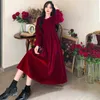 Large Size Womens New Years War Robe Red Dress Bow Tie Detachable Toasting Suit High-end Feel Back Door Skirt