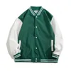 Uniforme de baseball classique Vestes de baseball streetwear Manteaux de couleur Ctrast élégants avec poignets élastiques Colliers montants pour hommes o3Ch #