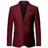 Nouvelle annonce blazer de luxe pour hommes grande taille 6XL veste de couleur unie mince, veste de mariage fi busin banquet S-6XL W8d8 #