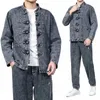 Chinesischer Stil Jeansjacke Männer Streetwear Orientalische Kleidung Herbst Männliche Jeans Mantel Vintage Fi Hip Hop Lose Outwear Jaqueta 31jg #