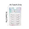5 Paare koreanischer Stil Falsches Wimpern 3D Transparent STEM Manga Natural Eye Make -up Wimpern Lieferung Großhandel 240318