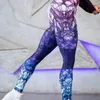 Leggings da donna Invisibili con apertura sul cavallo Sesso all'aperto Pantaloni da allenamento atletici Push Up Pantaloni da yoga elasticizzati a vita alta