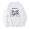 Outono inverno nova bikepacking bicicleta lg manga t-shirts homens o-pescoço topos de alta qualidade bicicleta design camiseta roupas u1HN #