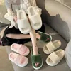 Slippers Home Cotton Shoes For Women Winter Ladies Indoor Warm Short Plush Slipper Sewing Solid Color Flat Comfortable Soft Sole