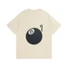 T-shirt da uomo 23SS T-shirt a maniche corte stampata nera con 8 fiori T-shirt per amanti in edizione limitata unisex per uomo Camicia vintage