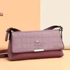 Bag Retro Small Square Shoulder Women Stone Pattern Pu Leather Crossbody Bags Ladies Daily Messenger Handbag Purse