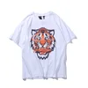 Tiger Graphic Printed Tees V Designer Men Summer Tshirt Casual Street Tees Oversize Pure Cotton Short Sleeve Crew Neck Tanks For Teenager