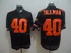 レトロFoobtall 40 Pat Tillman Jersey 1994 Vintage 12 Bob Griese 13 Dan Marino 39 Larry csonka 75th Anniversary Black Red White Green Man Vintage All Stitched Team