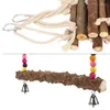 Other Bird Supplies YO-Bird Parrot Toys 3PCS Wood Block Chewing With Ladder Swing Stand For Cockatoos Birds Cage Toy Accessories