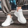 Yrzl mens mesh casual skor andas high kvalitet sneakers trendiga laceup lättvikt svart stor storlek promenad man tenis sko 240318