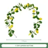 Decorative Flowers Garland Rattan Hanging Decor High Quality Plastic Ornaments Artificial Green Plant Fake Simulation Vine