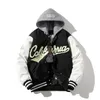 Veste d'hiver Varsity Hommes Femmes Lettre de broderie Hip Hop Veste de baseball Vintage Fi Streetwear Manteau à capuche Vêtements rétro u4KC #