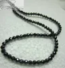 Высокое качество натурального черного муассанита, ожерелье с нитями по самой низкой цене, черное ожерелье с муассанитом, ювелирные изделия из муассанита