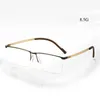 Lunettes de soleil Cadres Bclear Titanium Optique Lunettes Cadre Hommes Ultraléger Carré Myopie Prescription Lunettes Métal Demi Jante Charnière À Ressort