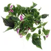 Fleurs décoratives artificielles de gloire du matin vignes de fleurs suspendues plantes en soie garale fausse plante verte
