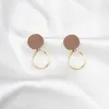 Boucles d'oreilles pendantes géométriques pour femmes, clous d'oreilles romantiques et minimalistes, pour spectacle de mariage