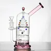 8,6 tum glas Bong Gene Dab Rig Tornado Percolator Vattenrör Premiumkvalitet Hokah Reting Pipes Shisha med 14 mm tobakskål