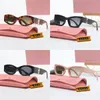 mui mui güneş gözlüğü moda gözlükleri oval çerçeve tasarımcı güneş gözlüğü kadın anti-radyasyon UV400 polarize lensler orijinal kutu ile retro gözlükler