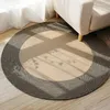 Promotion tapis!2X tapis tissé de style japonais tapis de sol rond en jute tapis de table basse simple tapis de canapé de salon de chambre à coucher (S)