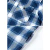 マグコンセンメンズフード付きフランネルジャケットウィンターウォームコート秋の格子縞のシャツジャケットフードM0zl＃