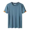 Camiseta deportiva de secado rápido para hombre Mangas cortas Verano Casual Blanco Plus OverSize 6XL 7XL 8XL 9XL Top Tees GYM Camiseta Ropa 240325