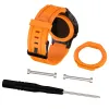 Tillbehör Silikon ersättningshandledsavlocka Band + Case Cover för Garmin Forerunner 225 Armband 26mm Sport Watch Belt Correa med verktyg