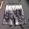 남자 반바지 디자이너 Mens Beach Pants 유럽 및 미국 스타일 브랜드 트렌드 클래식 한 단순 체크 무늬 느슨한 대형 여성 같은