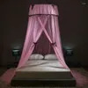 Kudde Princess Mosquito Net Canopy With Lace - Hanging Anti Insects Gardin för dubbelsäng Canvas Window Tent Home Garden