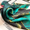 100 ٪ Silk Four Seasons Sconsves Printing Sunchreen Kerchief Style Style Square Square Headcloth Print Shaws 240321