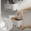 Hooks 2pcs Kitchen Under Sink Storage Box Spices Condiments Organizers Bathroom Racks Household Pull-out Cabinet Side Organizer