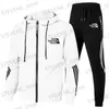 Homens Tracksuits Primavera Outono Venda Quente Mens Zipper Jaquetas Outfits Clássico Masculino Ao Ar Livre Casual Esportes Jogging Terno Hoodies e Sweatpants T240326