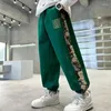 Trousers Cotton Boy Cargo Pants Children Casual Black Sweatpants Three-dimensional High Visibility Sports Children's Clothing 2024