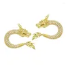 Studörhängen Stylish Chinese Dragon Jewelry Delicate Shaped Alloy Ear Studs Ornament Personliga örhänge Tillbehör Y08E