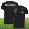 Neue Polo -Shirts 1 Renn -T -Shirts Team Lapel Short Sleeved Car Fans übergroß