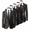 Fi Men Lg manches imprimées veste de costume grande taille 6XL hommes de mariage de bal Slim Fit Tuxedo Dr Blazer l8Us #