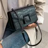 Tas Abay Steen Patroon PU Lederen Crossbody Tassen Voor Vrouwen 2024 Kleine Schouder Eenvoudige Vrouwelijke Luxe Keten Handtassen En Portemonnees