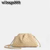 Bottegvenetas Beutel Handtaschen Designer Woven Cloud Bag Classic Mini European Messenger Damen Echtes Leder ZVC3