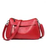 Shoulder Bags Soft Leather Texture Bag Women 2024 Fashion Middle-aged And Elderly Ladies Messenger Large Capacity Mother