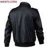 Automne Hiver Veste de moto pour hommes Biker New Fi Veste en cuir Hommes Chaud Coupe-vent PU Manteau en cuir Hommes Vêtements d'extérieur Noir XL j00l #