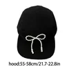 Berets Modern Sports Hat Baseball Pearl 3D Bow For Workout