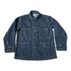 n Stock 1930s Wab Stripes Jacket Vintage Men's Workwear Railway Denim Coat J8CP #