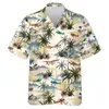 fi Camicie hawaiane da uomo Camicie da spiaggia con maniche grafiche Abbigliamento oversize Top Camicie corte casual da mare estive Camicia formale v6fh #