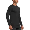 Erkek Vücut Geliştirme Spor Tişört Hızlı Kuru Koşu Gömlek LG Sleeve Compri Gündelik Top Gym Singlets Erkek Fitn Sweatshirt I3XT#