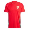 2024 Wales Mens Soccer Jerseys WILSON RAMSEY RODON N. WILLIAMS B. DAVIES MATONDO Home Away Football Shirts Short Sleeve Uniforms