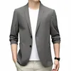 2022 estate nuovo Seaml seta del ghiaccio sottile Sun Protecti Mens Smart Casual Blazer di alta qualità maschio Slim Fit giacche da uomo m0AP #