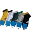 Meias esportivas de luxo meias masculinas designer feminino tamanho médio meias Socken calcetines calzini medias marca colorida meias treinadores preto branco cinza 5 pares com caixa